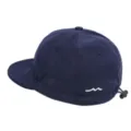 Retro donkerblauwe honkbalpet met korte klep, zachte kroon en verstelbaar elastisch koord. - M (56-58cm) / Golf Stijl / Marineblauw