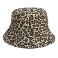 Leopard print bucket hat for women and men, casual stylish summer sun fisherman cap street style. - M (56-58cm) / Code 46