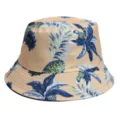Casual tropical print bucket hat for men and women, stylish summer sun protection cap. - M (56-58cm) / 27#