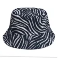 Black and white zebra print bucket hat casual sun hat for men and women spring summer - M (56-58cm) / 31#