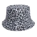 Black and white leopard print bucket hat for men and women, casual summer sun protection. - M (56-58cm) / Code 47
