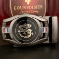 Boucle de ceinture automatique en alliage exquise avec détail de dragon et rayures stylées. - Boucle Noir Dragon Sans Cadran