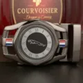 Boucle de ceinture automatique en alliage pour sangle 3.5cm, design d'affaires élégant avec cadran. - Boucle Noir Léopard avec Motif Cadran