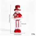 Decorazione natalizia bambola pupazzo di neve telescopica, simpatico peluche per bambini. - Pupazzo di Neve Classico Rosso e Bianco