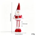 Simpatico Babbo Natale in peluche bambola telescopica decorazione tavola festiva rosso 58cm - Babbo Natale classico rosso bianco