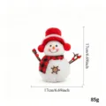 Weihnachtliche Filz Schneemann Pluesch Puppe Dekoration 17cm Baum Ornament Deko Figur - Stil 4
