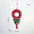 Christmas gingerbread wreath resin hanging ornament festive tree holiday decor item new - Gingerbread Wreath Candy Style (1)