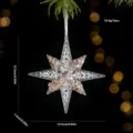 Suspension étoile de Noël transparente avec paillettes scintillantes pour sapin - Étoile Explosive B