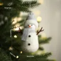 Filz Schneemann Weihnachtsbaum Anhanger Deko Pluesch Puppe Haengend Weihnachtsdekoration - Grauer Schneemann