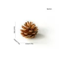 Piña dorada decoracion arbol de navidad 4x4,5cm 8g adorno artesanal natural - Piña Pintada de Dorado / 3-4cm / Dorado Pintado