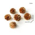 Gold plastic pinecones for Christmas tree decoration wreath DIY craft accessories 6pcs - Set of 6 / Gold Painted Pine Cones 3-4cm