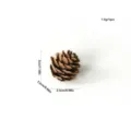 Pequeño cono de pino natural decoración de árbol de navidad planta seca accesorio diy - Pequeña flor de pino / 2-3cm / Marrón natural