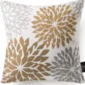Abstract floral printed throw pillow cover, modern decorative cushion cover for sofa bed home. - 45x45 Square (No Insert) / W0072-1
