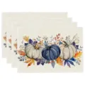 Autumn pumpkin placemat linen dining table mat set thanksgiving kitchen decor table mat - Exquisite Pumpkin Maple Autumn Fruit Style (Style 18) / 30x45cm