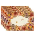 Autumn thanksgiving placemat pumpkin maple leaf linen heat insulation table pad kitchen decor - Autumn Natural Elements Mix Style (Style 16) / 30x45cm