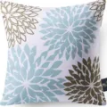 Abstract floral print throw pillow cover decorative square cushion case for sofa bedroom - 45x45 Square (No Insert) / W0072-29