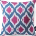 Abstract geometric print throw pillow cover, modern decorative cushion case for sofa home decor. - 45x45 Square (No Insert) / W0072-35