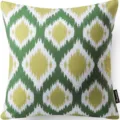 Green geometric print abstract floral throw pillow cover soft cushion case for sofa home decor - 45x45 Square (No Insert) / W0072-39