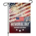 Λεπτομέρεια σημαίας κήπου American Memorial Day, υφασμάτινο banner διακόσμησης αυλής. - Στυλ 55