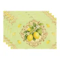 Summer lemon fabric placemat set decorative table mat for dining room kitchen home decor - 45x30cm Single / Style 51