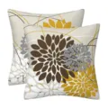 Decorative throw pillow covers with abstract floral geometric pattern for sofa home decor. - 45x45cm (Without Core) / Style-34