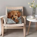 Dekorativer Kissenbezug mit niedlichem braunen Pudel Hundeprint für Sofa Heimdekoration. - Stil 34