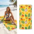 Microfiber tropical fruit print beach towel, quick-dry swim yoga bath towel variant. - 40*60cm / Tropical Fruit Plant (Style 53)