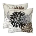 Modern geometric floral throw pillow covers set of two for living room sofa home decor style - 45x45cm (Without Core) / Style-28