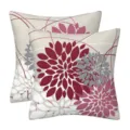 Decorative throw pillow covers set with abstract geometric floral pattern for home sofa decor. - 45x45cm (Without Core) / Style-27