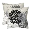 Modern geometric floral throw pillow covers, set of 2, chic sofa cushion case decor. - 45x45cm (Without Core) / Style-21