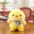 Simpatico ciondolo pulcino in peluche giallo, morbida bambola di peluche decorazione borsa. - Pulcino Giallo