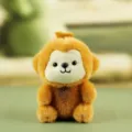 Cute plush monkey doll stuffed animal toy soft desktop companion gift for kids and friends - About 12cm / Monkey