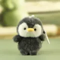 Cute grey penguin plush toy keychain, soft stuffed animal bag pendant and cute accessory. - Penguin / 13cm