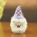 Süßer Eiscreme Plüschtier Schlüsselanhänger, weiche Plüschpuppe Tasche Anhänger Geschenk. - Lila / Etwa 12cm