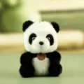 Cute panda plush toy keychain soft stuffed animal doll pendant kawaii bag charm gift for kids - About 12cm / Panda