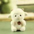 Cute white plush lamb toy small stuffed animal cute desktop companion gift fluffy doll - About 12cm / F Lamb