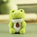 Cute green frog plush toy stuffed animal cute doll cartoon pendant desktop companion gift soft - About 12cm / Frog