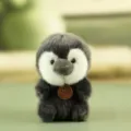 Grey and white penguin plush toy, cute stuffed animal doll for desktop decor and gifts. - About 12cm / F Penguin