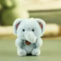 Cute Blue Elephant Plush Toy Soft Stuffed Animal Bag Pendant Doll Birthday Gift For Kids - About 12cm / F Elephant