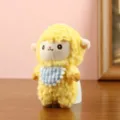 Schattig geel pluche schaap sleutelhanger rugzak hanger zacht knuffeldier speelgoed cadeau - 14cm / Geel