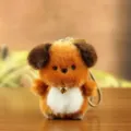 Schattige pluche dier sleutelhanger zachte pop hanger pluizige tas charmant cadeau accessoire - Ongeveer 11cm / Hond