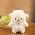 Simpatico giocattolo in peluche di agnello rosa, morbida bambola portachiavi soffice. - Circa 13cm / Rosa