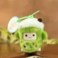 Cute boba tea plush pendant fluffy milk tea cup keychain bag charm soft plush toy - About 12cm / Green