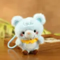 Cute blue plush bear plush toy pendant cute animal plush doll cartoon doll for kids gifts - Blue / About 12cm