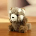 Cute red panda plush toy stuffed animal, soft fluffy doll gift for girls and kids decor. - About 11-13cm / Raccoon Dark Gray