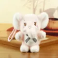 Cute pink plush elephant keychain soft stuffed animal bag charm lovely toy pendant - About 15cm / Pink