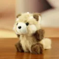 Cute red panda plush toy raccoon doll soft animal stuffed plushie pendant for girls gift - About 11-13cm / Raccoon Light Brown