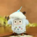 Cute boba milk tea plush pendant toy, soft stuffed doll keychain for bags and keys. - About 12cm / Blue