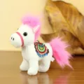 Simpatico peluche cavallo portachiavi soffice pony giocattolo borsa fascino regalo nuovo. - Stile Sella Bianco