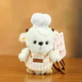 Süßes Schaf Plüschtier Koch Anhänger Plüschfigur Stofftier Tasche Dekoration Geburtstagsgeschenk - LULU Hund / Ca. 15cm